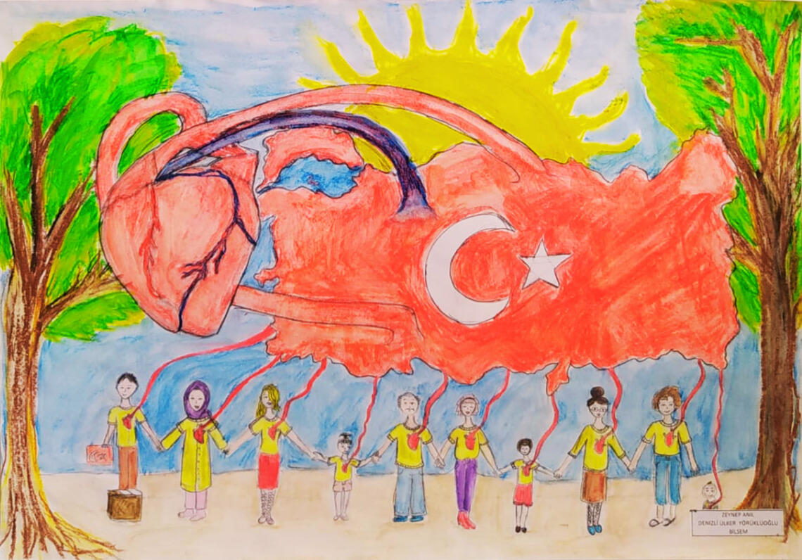 Zeynep ANIL- Denizli Ülker Yörüoğlu BİLSEM- 35x50 kağıt üzerine pastel boya çalışması